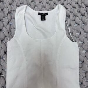 Sincerely Jules White Tank Top - Scoop Neck Women's Top